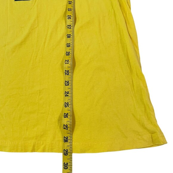 University Of Michigan Wolverines T-Shirt Colosseum Mens XL Yellow Short Sleeve - Picture 4 of 5